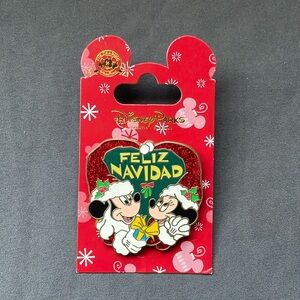 Disney Parks- Feliz Navidad Mickey & Minnie Holiday Pin